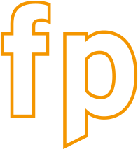 Logo: Focus functional printing "fp"